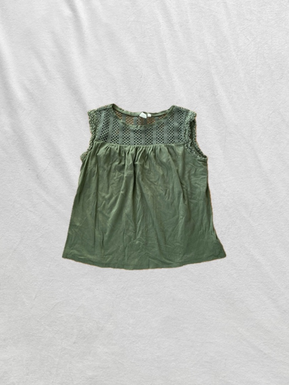 forest green lace tank top shirt blouse